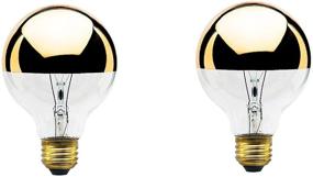 img 1 attached to 💡 Pack of 2 Medium Globe Shape Bulbs, 40 Watts