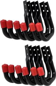 img 4 attached to 🔗 Tetra-Teknica UHK03-DP Black Heavy-Duty Garage Storage Utility Hooks, Pack of 12