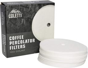 img 4 attached to ☕️ COLETTI Bozeman Percolator 3.5 Inch Premium Disc Coffee Filters (Pack of 100) - Synthetic Materials for Optimal Brewing