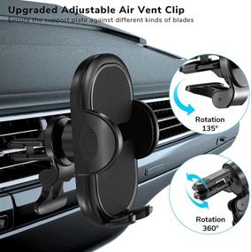 img 1 attached to 📱 CAFELE Universal Car Phone Holder Mount for Dashboard Windshield Air Vent with Strong Suction Cup - Compatible with iPhones, Samsung, Moto, Huawei, Nokia, LG, and More Smartphones