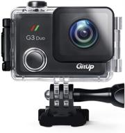 📷 gitup g3 duo action camera: 2160p 12mp touch screen wi-fi 170° sports cam with eis, waterproof, remote control, gps logger logo