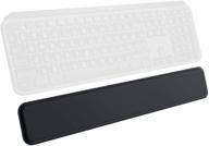 🖥️ logitech mx keys palm rest - premium, non-slip support for extended comfortable typing - black logo