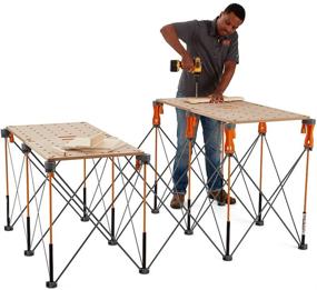 img 2 attached to 🦾 Bora Centipede 6-Piece Risers Set: Enhance Your Work Stand's Height with CA0506 Accessory, Orange