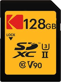 img 2 attached to 💾 Kodak 128GB UHS-II U3 V90 Ultra Pro SDXC Memory Card - Super Fast 300MB/s Read & 270MB/s Write Speeds