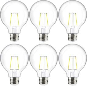 img 4 attached to 🌞 Sunco Lighting Clear Globe LED Light Bulbs 40W=3.5W, G25 Bulbs for Outdoor String Lights Edison Filament, Warm White 3000K, 350 Lumens, E26 Base, Dusk to Dawn Photocell Sensor, Round Vintage Style, UL Listed, Pack of 6