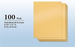 img 1 attached to Gold Shimmer Paper: 100-Pack Metallic Cardstock, Double Sided, Printer Friendly - Ideal for Weddings, Birthdays, Crafts - Letter Size 8.5 x 11 Inches