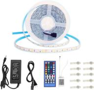 💡 waterproof rgbw led strip lights, 16.4ft (5m) 300 leds, 5050 smd, remote control, power supply included - rgbww set логотип