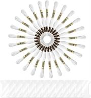 🧵 25 skeins of white embroidery floss - onepine thread set with 12 floss bobbins for cross stitching and embroidery sewing logo