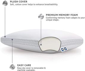 img 3 attached to Обзор подушки Sealy Essentials Memory Foam: идеальная подушка стандарт/королева