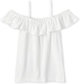 img 1 attached to Childrens Place Shoulder Matchable Simplywht Girls' Clothing for Tops, Tees & Blouses