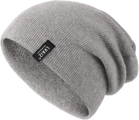 img 2 attached to 🧣 Winter Rib Knit Beanie Hat for Men and Women - Slouchy Cuffed Watch Cap, Acrylic Plain Skull Cap