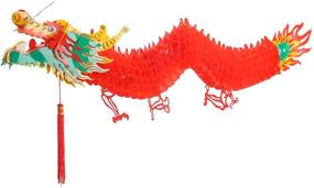 img 4 attached to 🐉 Bememo 3D Chinese New Year Dragon Garland: Vibrant Hanging Decoration (4.92 Feet)
