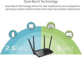 img 1 attached to D-Link DIR-842 AC1200 WiFi Router: Wide Coverage, Gigabit MU-MIMO, Easy Setup & Parental Controls, Black (Discontinued)