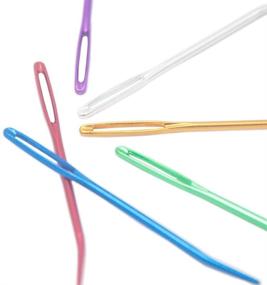 img 3 attached to 🧶 LAMXD Wool Needles Yarn Needle Tapestry Needle Sewing Needles Weave Knitting Needles Set of 6pcs