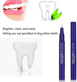 img 3 attached to 🦷 2pcs Teeth Whitening Pen Kit: Fast Natural Whitening Gel, Sensitivity-Free & Painlessly Effective. Professionally Formulated Brush for Daily Use - Achieve a Beautiful White Smile with Natural Plant Flavor.