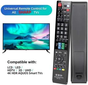 img 2 attached to 📺 Улучшите свой телевизионный опыт с заменой универсального пульта дистанционного управления Gvirtue для телевизоров Sharp AQUOS Smart TV/ HDTV/ 3D/ LCD/ LED