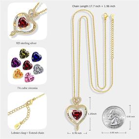 img 3 attached to 💎 AMFASKi Sterling Birthstone Necklaces for Girls: Exquisite Jewelry for Every Special Occasion