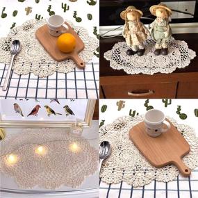 img 1 attached to 🌸 Exquisite Phantomon Crochet Placemats, Doilies & Coasters: Enhance Your Dining Experience with Handcrafted Elegance