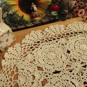 img 3 attached to 🌸 Exquisite Phantomon Crochet Placemats, Doilies & Coasters: Enhance Your Dining Experience with Handcrafted Elegance