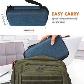 img 1 attached to 🔌 Versatile Navy Tech Organizer: ProCase Hard Travel Case Bag for Electronics Accessories Charger Cord, External Hard Drive, USB Cables, Power Bank, and More!