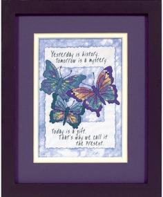 img 1 attached to DIMENSIONS 16730 Today is a Gift Butterfly Cross Stitch Kit, 5x7 inches