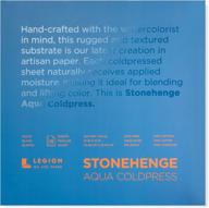 🎨 stonehenge aqua watercolor block: 140lb. coldpress, 10x10, white - 15 sheets (l21-sqc140wh1010) logo