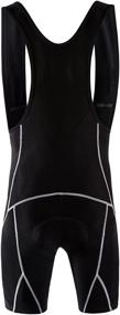 img 3 attached to 🚴 Sponeed Men's Cycling Bib Shorts - Padded Breathable Biker Bibs for Racing, UPF 50+