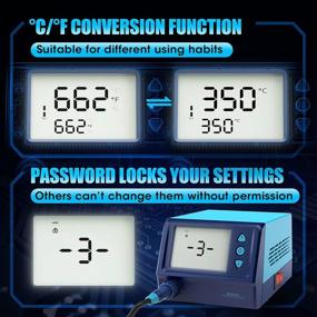 img 1 attached to 🔥 Adjustable Temperature Password Soldering Iron: From 356℉ to 896℉