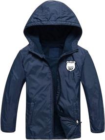 img 4 attached to Star Flower Waterproof Outwear Jackets for Boys - Ultimate Protection and Style