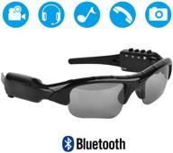 🕶️ 5mp bluetooth sunglasses with 1080p camera, bluetooth connectivity, and expandable 32gb micro sd card support for video functions logo