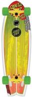 🦈 santa cruz skateboards land shark rasta sk8 complete - 8.8 x 27.7-inch logo
