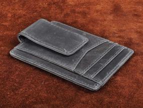 img 1 attached to Leaokuu Leather Minimalist Wallet: A Stylish Addition to Men's Accessory Collection