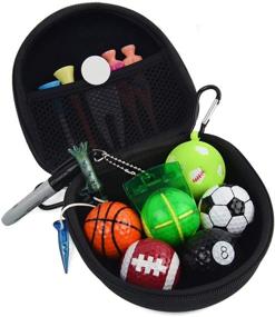 img 4 attached to Premium Golfing Accessory Gift Set for Men and Women Golfers - Includes Golf Balls, Divot Tool Repair, Ball Marker, Ball Tees, Club Groove Cleaner, and Golf Pouch