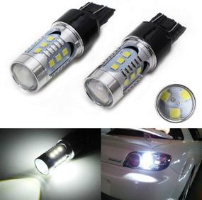 img 4 attached to 🚗 High-Powered Xenon White 15-SMD-5730 LED Upgrade Replacement Bulbs for Car Backup Reverse Lights - iJDMTOY 7440 7441 7444 T20