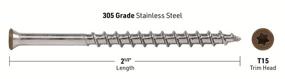 img 2 attached to 🔩 DeckWise #8X2-1/2" Fasteners and Screws: Superior Quality for Deck Installation