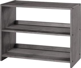 img 2 attached to 📚 Donco Kids Louver Small Bookcase in Antique Grey: Stylish Storage Solution for Kids' Books