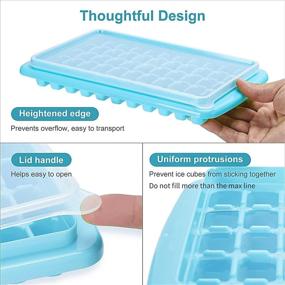 img 1 attached to ARTLEO Ice Cube Tray - Mini Nugget Ice Tray with Lid, Storage Bin, and Spill-Resistant Cover. Includes Container, Scoop, Flexible Durable Plastic Ice Mold & Bucket. BPA Free