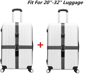 img 4 attached to JYHY Adjustable Luggage Suitcase Baggage Travel Accessories and Luggage Straps