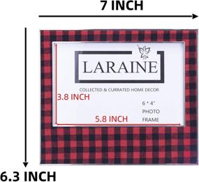 img 1 attached to Laraine Picture Photo Frame: High Definition Metal Display for Tabletop Home Decor (Red&Black, 3-pieces Set)