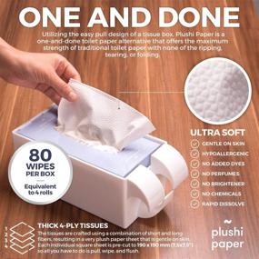 img 3 attached to 🧻 Plushi Paper Septic-Safe Tube-Free 4-Ply Soft Toilet Paper RV Essential: Mom-Approved for Travel Trailers, Campers, and Marine Use. Biodegradable: 4 Boxes, 320 Wipes.