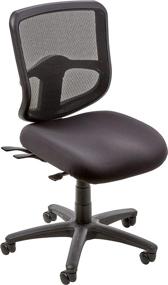 img 4 attached to 🪑 ProGrid Back Ergonomic Task Chair with Ratchet Back Height Adjustment - Office Star (No Arms)