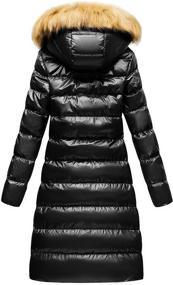 img 3 attached to 🧥 Warmest Winter Full Length Quilted Women's Clothing for Women