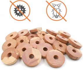 img 1 attached to 🌲 Coolrunner 24 Pack Cedar Fresh Red Cedar Wood Rings: Ultimate Aromatic Cedar Blocks for Closet and Drawer Organization, Clothes Storage Protector