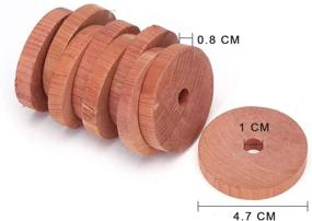 img 3 attached to 🌲 Coolrunner 24 Pack Cedar Fresh Red Cedar Wood Rings: Ultimate Aromatic Cedar Blocks for Closet and Drawer Organization, Clothes Storage Protector