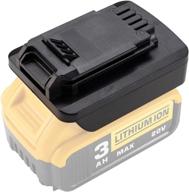 🔌 dewalt 20v battery adapter converter for porter cable pcc685l pcc682l, black & decker lbxr20 lb20 lbx20 power tool battery logo