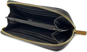 img 3 attached to Floto Italian Leather Venezia Checkbook Women's Handbags & Wallets in Wallets