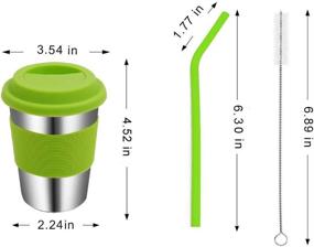 img 3 attached to 🥤 Rommeka Colorful Silicone Stainless Drinking Straw