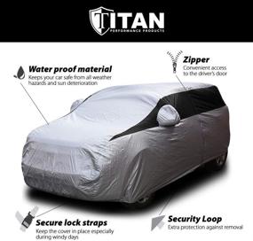 img 1 attached to 🚗 Compact SUV Titan Lightweight Car Cover - Compatible with Toyota RAV4, Honda CR-V, Rogue, and More. Waterproof & Measure 187 Inches with Driver-Side Door Zipper