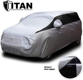 img 4 attached to 🚗 Compact SUV Titan Lightweight Car Cover - Compatible with Toyota RAV4, Honda CR-V, Rogue, and More. Waterproof & Measure 187 Inches with Driver-Side Door Zipper