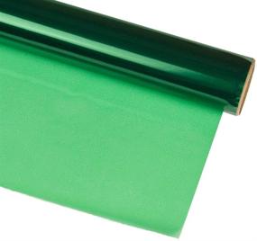 img 1 attached to 🎁 Hygloss Products Cellophane Roll - Green Cellophane Wrap in Easy Cutter Box for Crafts, Gifts, and Baskets - 20" x 100' Roll